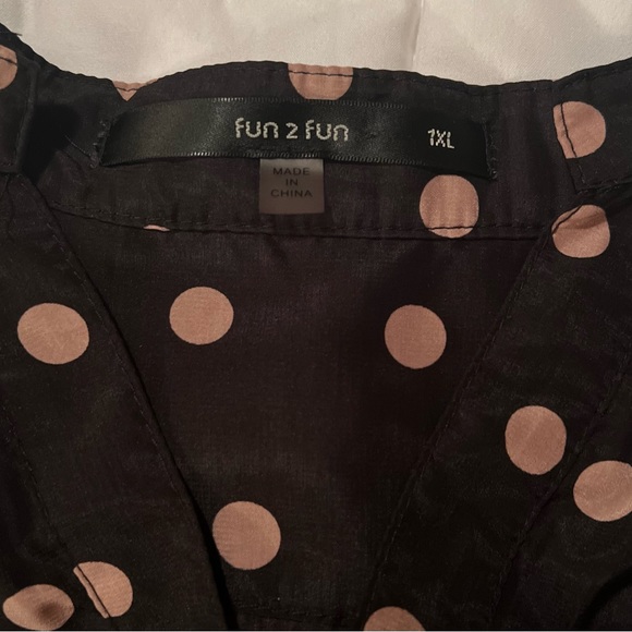 Fun 2 Fun Polkadots Blouse - Picture 9 of 10